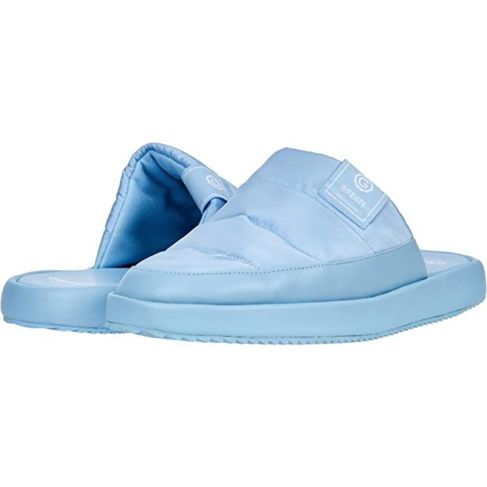 Greats Foster Mules Women's Us 9 Blue Quilted Round Toe Slip On Slippers Jobb529 — image 7 of 8